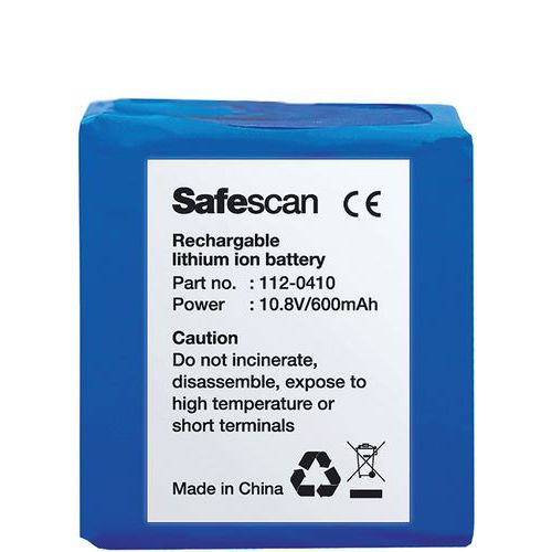 Batería recargable para detector de billetes falsos 155-S - Safescan LB-105