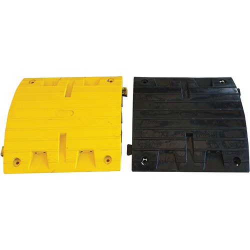 Lote 2 elem. ralentizadores vehículos pesados - Negro y amarillo - Viso
