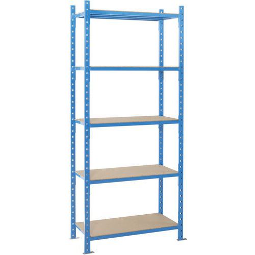 Estantería Combi-Plus - Balda tubular + recubrimiento de madera - Manorga