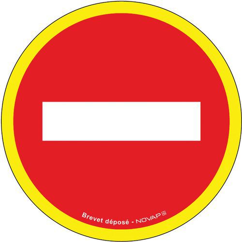 Señal de prohibición de alta visibilidad - Dirección prohibida - Rígida - Novap