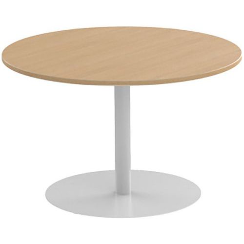 Mesa de reuniones redonda de 120 cm con pata tulipa