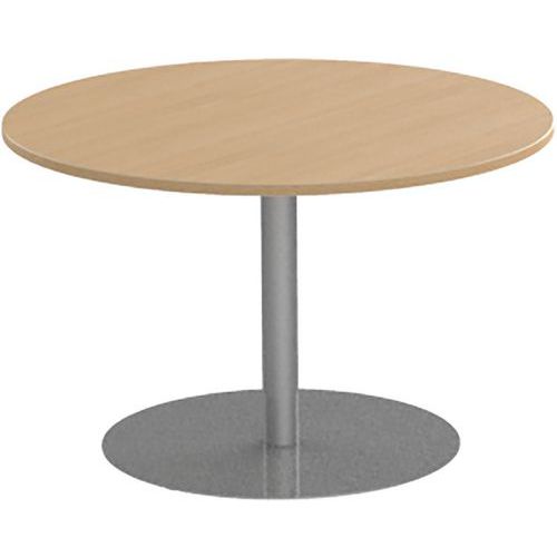Mesa de reuniones redonda de 120 cm con pata tulipa