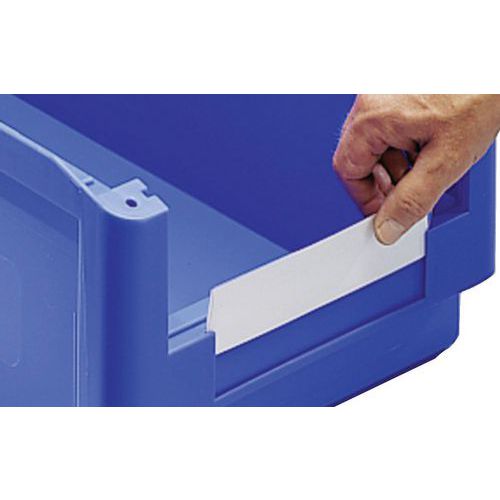 Protector de etiquetas para caja con abertura frontal serie SK de 0,8 L a 36 L - Lote de 50 - Bito