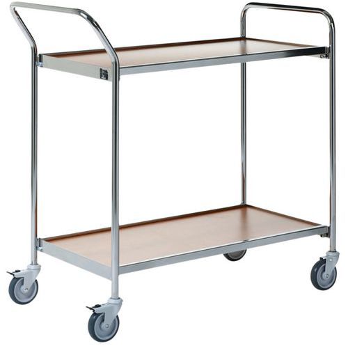 Mesa con ruedas - 2 bandejas - Capacidad 150 kg