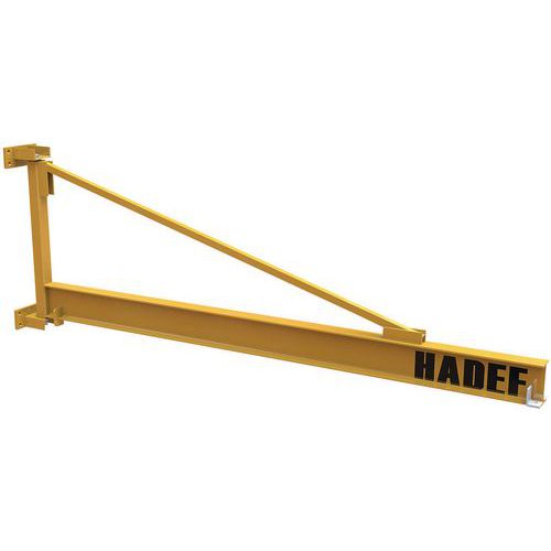 Grúa mural triangular - Capacidad de 250 a 2000 kg - HADEF