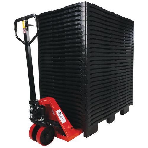 Transpaleta manual 2,5T 1150 mm + 30 palés 1200x800 - Manutan Expert Transpaleta manual 2,5T 1150 mm + 30 palés 1200x800 - Manutan Expert
