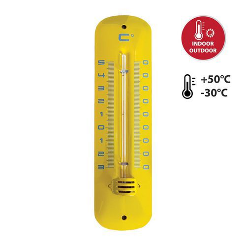 Termómetro de metal para interior/exterior de 20cm - Velamp