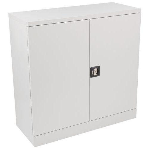 Armario bajo con puertas batientes para montar - Anchura 100 cm - Manutan Expert