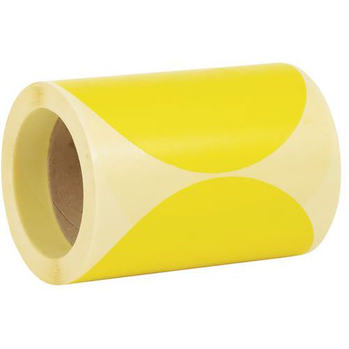 Discos adhesivos extraíbles en rollo de 150 mm de Ø - Manutan