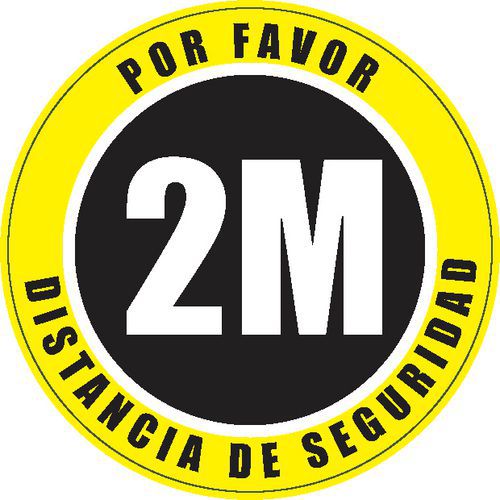 Autoadhesivo para el suelo ''Distancia de seguridad'' - Uso interior - Ø 30 cm Autoadhesivo para el suelo ''Distancia de seguridad'' - Uso interior - Ø 30 cm