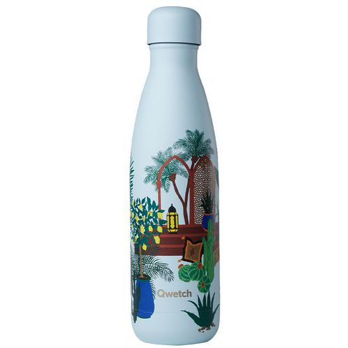 Botella isotérmica estanca - Temática viajera - 500 mL - Qwetch