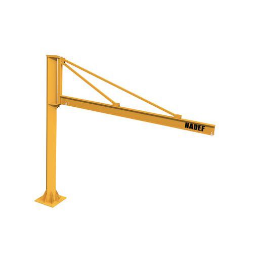 Grúa triangular sobre columna - Capacidad de 250 a 1000 kg - HADEF
