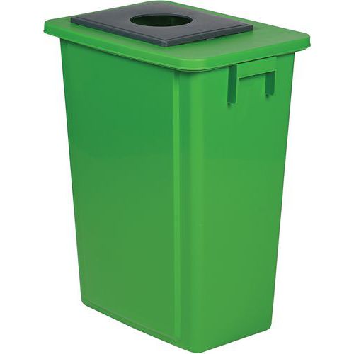 Cubo de basura: papel, plástico y vidrio - 60 L - Probbax