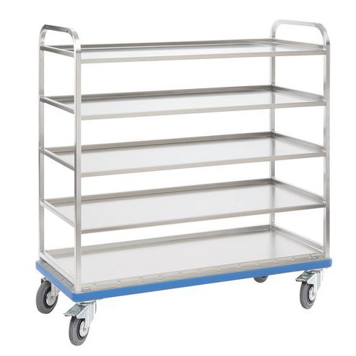 Carro de aluminio con baldas para cajas G ORG - Gmohling