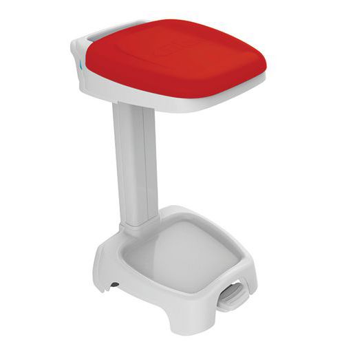 Soporte de bolsa de cubo de basura de color con pedal - 120 L - Gilac