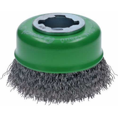 Cepillo circular de alambre trenzado inoxidable X-LOCK
