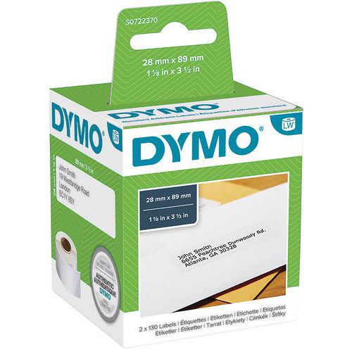Etiqueta para impresoras de etiquetas Dymo LabelWriter