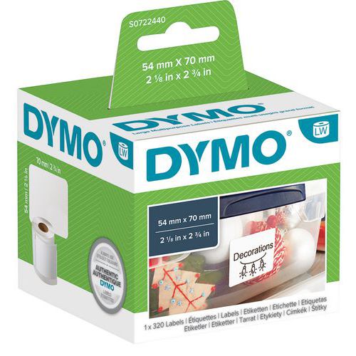Etiqueta para impresoras de etiquetas Dymo LabelWriter