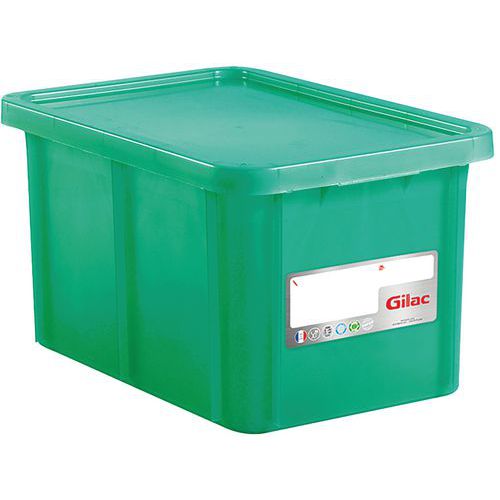 Caja apilable con tapa - 595 mm de longitud- de 35 a 55 L - Gilac