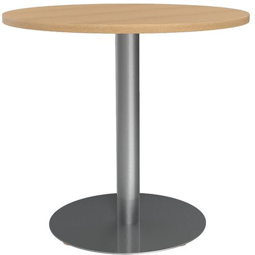 Mesa de reuniones redonda de 80 cm con pata tulipa