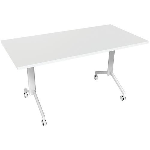 Mesa recta abatible de 140 x 70 cm