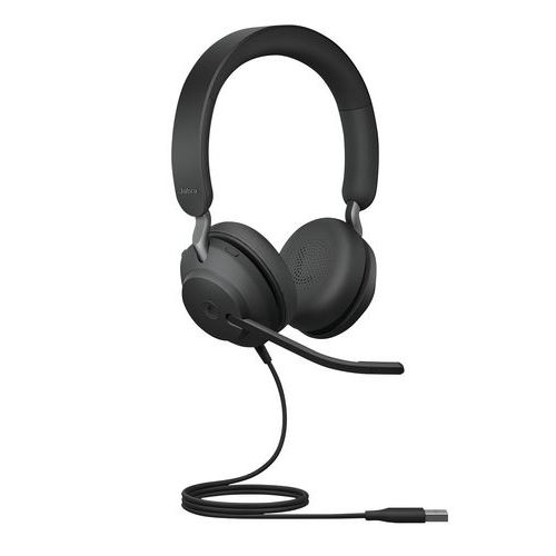 Microauriculares con cable JABRA Evolve2 40 DUO USB MS - Jabra Microauriculares con cable JABRA Evolve2 40 DUO USB MS - Jabra