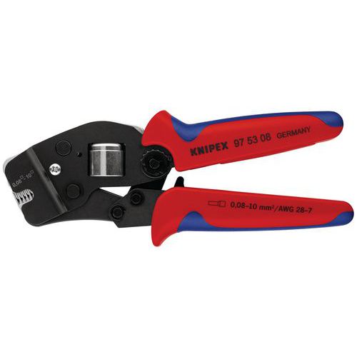 Alicates de engarzar autoajustables para terminales de extremo de cable - Knipex