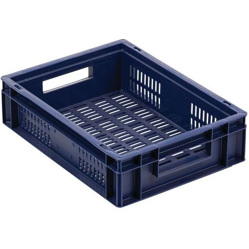 Caja para alimentos Europa con paredes caladas - 400 a 600 mm de longitud - Manutan Expert