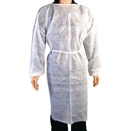 Bata impermeable desechable - paquete de 100