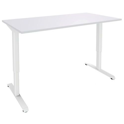 Escritorio eléctrico, blanco/blanco Nivo Escritorio eléctrico, blanco/blanco Nivo