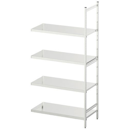 Estantería médica de acero inoxidable Norme 5 - Balda maciza - Hupfer