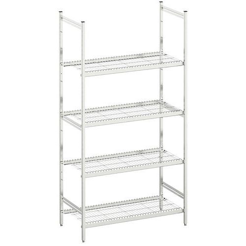 Estantería médica de acero inoxidable, Norme 5. - Estante de alambre - Hupfer