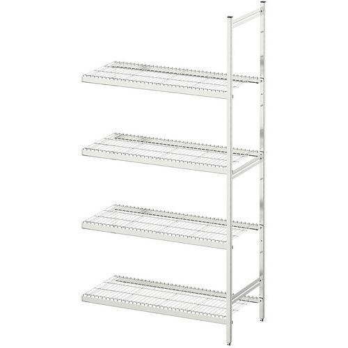 Estantería médica de acero inoxidable, Norme 5. - Estante de alambre - Hupfer