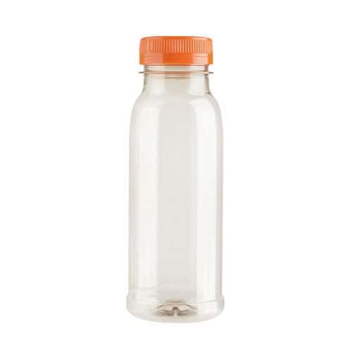 Botella PET de 250 mL a 1L + tapón naranja - Bunzl