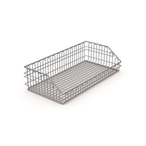 Cesta de esterilización de rejilla de acero inoxidable Medidul - Con abertura frontal - Hupfer