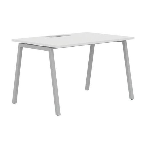 Escritorio recto 160 cm, patas en A, Misao - Manutan Expert