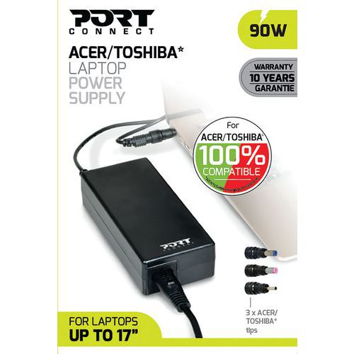Fuente de alimentación para ordenador Acer/Toshiba 90 W - Port Connect