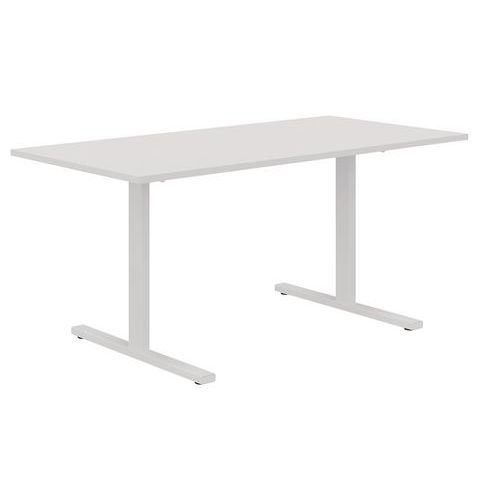 Escritorio recto 140 cm, patas en T, Misao - Manutan Expert