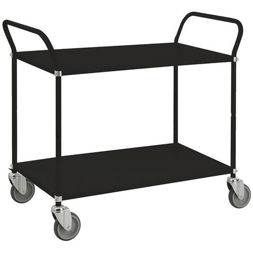 Carro de transporte con bandejas reversibles de acero - 250 kg - Kongamek