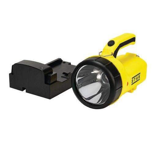 Kit de luz recargable de 5 W ATEX con base mural de carga - Velamp Kit de luz recargable de 5 W ATEX con base mural de carga - Velamp
