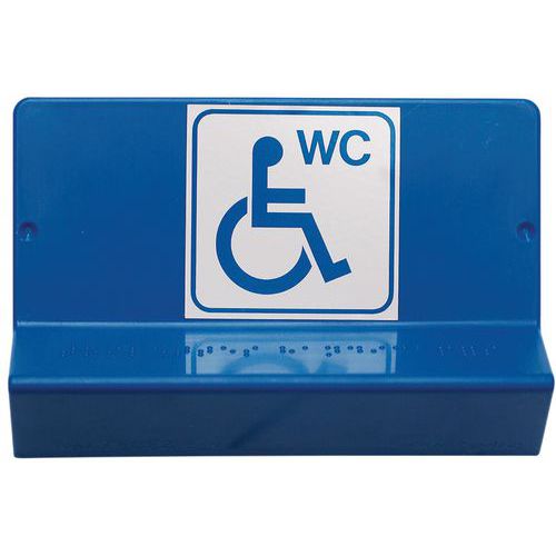 Señal en braille - WC - Wattelez