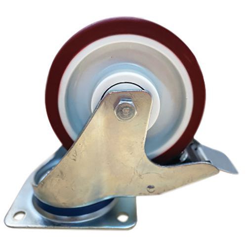 Rueda pivotante con freno - Capacidad de 160 a 180 kg - Manutan Expert