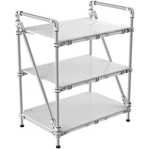 Carro auxiliar tubular con balda maciza - Trilogiq