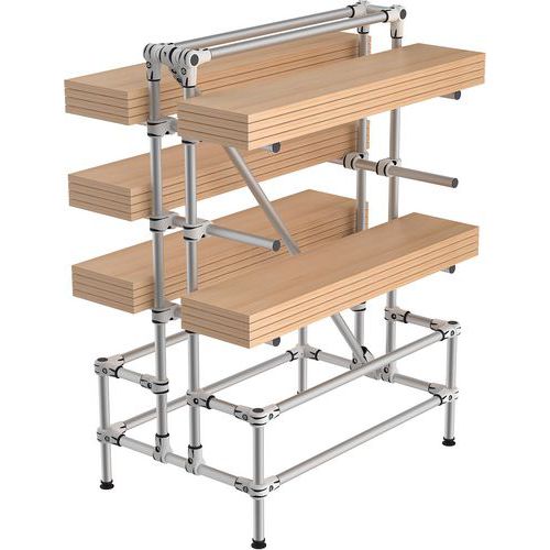 Mini-rack Cantilever fijo - carga 350 kg por nivel - Trilogiq