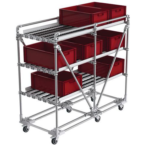Transportador móvil de aluminio compacto 150 kg - Trilogiq