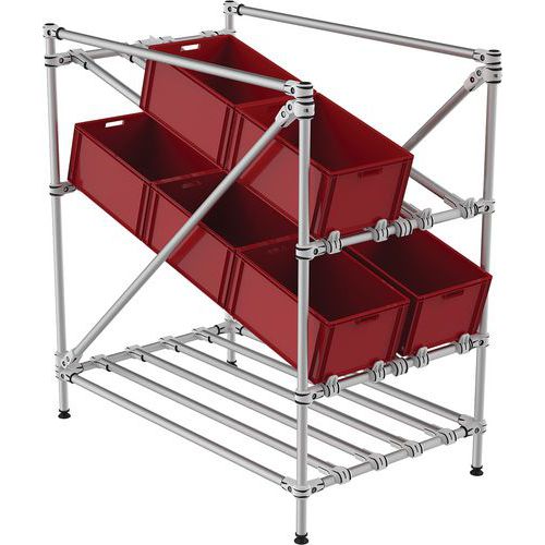 Mini-Rack para picking tubular Fifo - Trilogiq Mini-Rack para picking tubular Fifo - Trilogiq