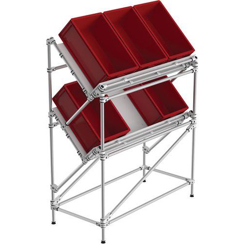 Mini-Rack para picking con estructura en V - Trilogiq