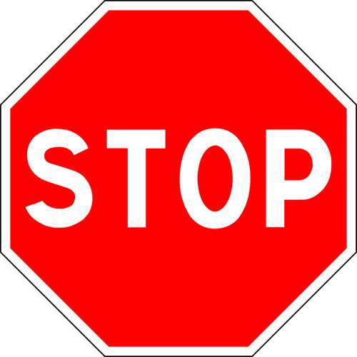 Panel de señalización AB4 Stop - Kelias