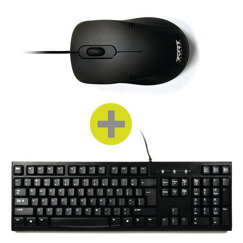 Pack teclado/ratón con cable - Port connect