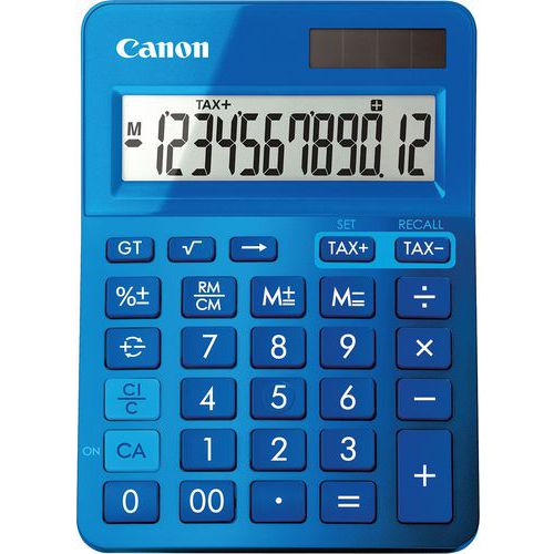 Calculadora de 12 dígitos azul LS-123K-MBL - Canon